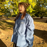 2way wrinkles nylon jacke