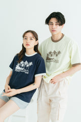 MSB palm tree print tee