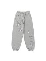 Lace twins logo sweat pants