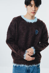 Bicolor Shaggy Knit