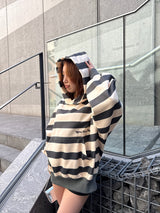 border heart logo hoodie