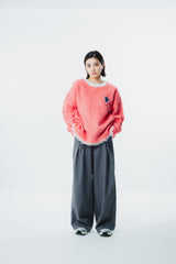 Bicolor Shaggy Knit
