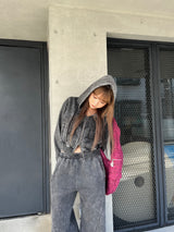 H Vintage logo zip hoodie