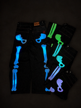 Bone Hand Denim pants (Glow in the Dark)