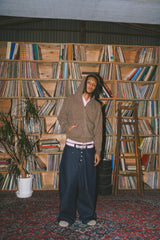 ballsy knit double zip hoodie