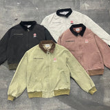 N logo vintage work jacket
