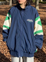 bi-color nylon blouson