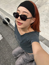 square frame sunglasses