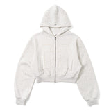 H heart logo rhinestone zip hoodie