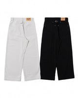 Flower studs stripe slacks