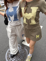 H HEART RHINESTONE TEE
