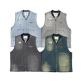 三葉草徽標牛仔布背心