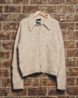 mohair blend knit cardigan
