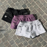 zip pocket shorts