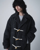 Double Breasted Wool Shaggy Duffle Coat