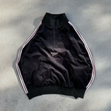 velours track half zip jacket