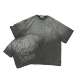 Edge embroidery pigment Tee