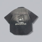 CMT RULER WASHED DENIM SHIRT