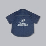 단단한 CMT 통치자 데님 셔츠