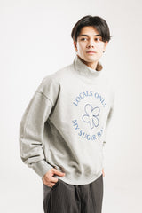 circle logo sweatshirt turtleneck