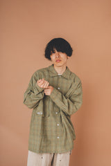 over big pocket check shirt