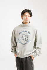 circle logo sweatshirt turtleneck