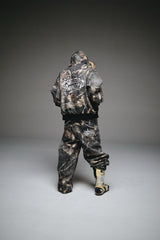 King Logo Slub Denim Buggy Pants