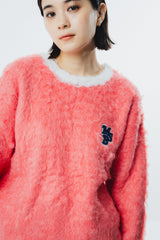 Bicolor Shaggy Knit