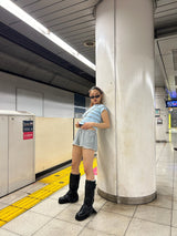 All over cropped Tee