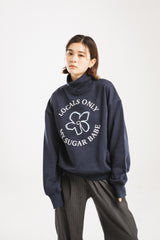 circle logo sweatshirt turtleneck