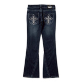 Cross Patch Low-Rise Denim Pants