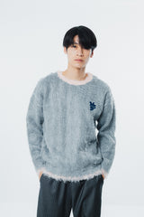 Bicolor Shaggy Knit