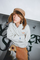 Youngersong X Tamagotchi通用徽標連帽衫