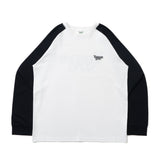 universal logo raglan ls tee
