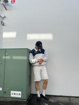 Bicolor Blouson Jacket