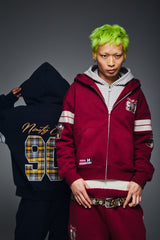 Numbering Check Zip Hoodie