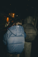 9090 × umbro Removable Hood Puffer Jacket