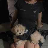 glitter heart logo hoodie (for pets)