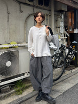 Stripe balloon pants