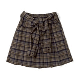 layered wrap midi skirt