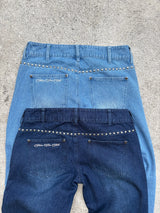 STUDS FLARE DENIM