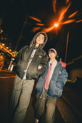 9090 × umbro Removable Hood Puffer Jacket