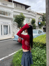 heart switch long tee