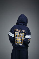 Numbering Check Zip Hoodie