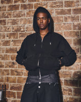 Boxing Glove Waffle Double Zip Hoodie