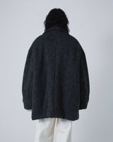 Double Breasted Wool Shaggy Duffle Coat