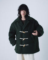 Double Breasted Wool Shaggy Duffle Coat