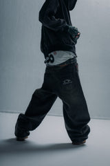 Heisei Logo Buggy Ballon Denim Pants