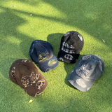 yung 徽标拼接帽