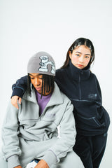 Half zip fleece setup